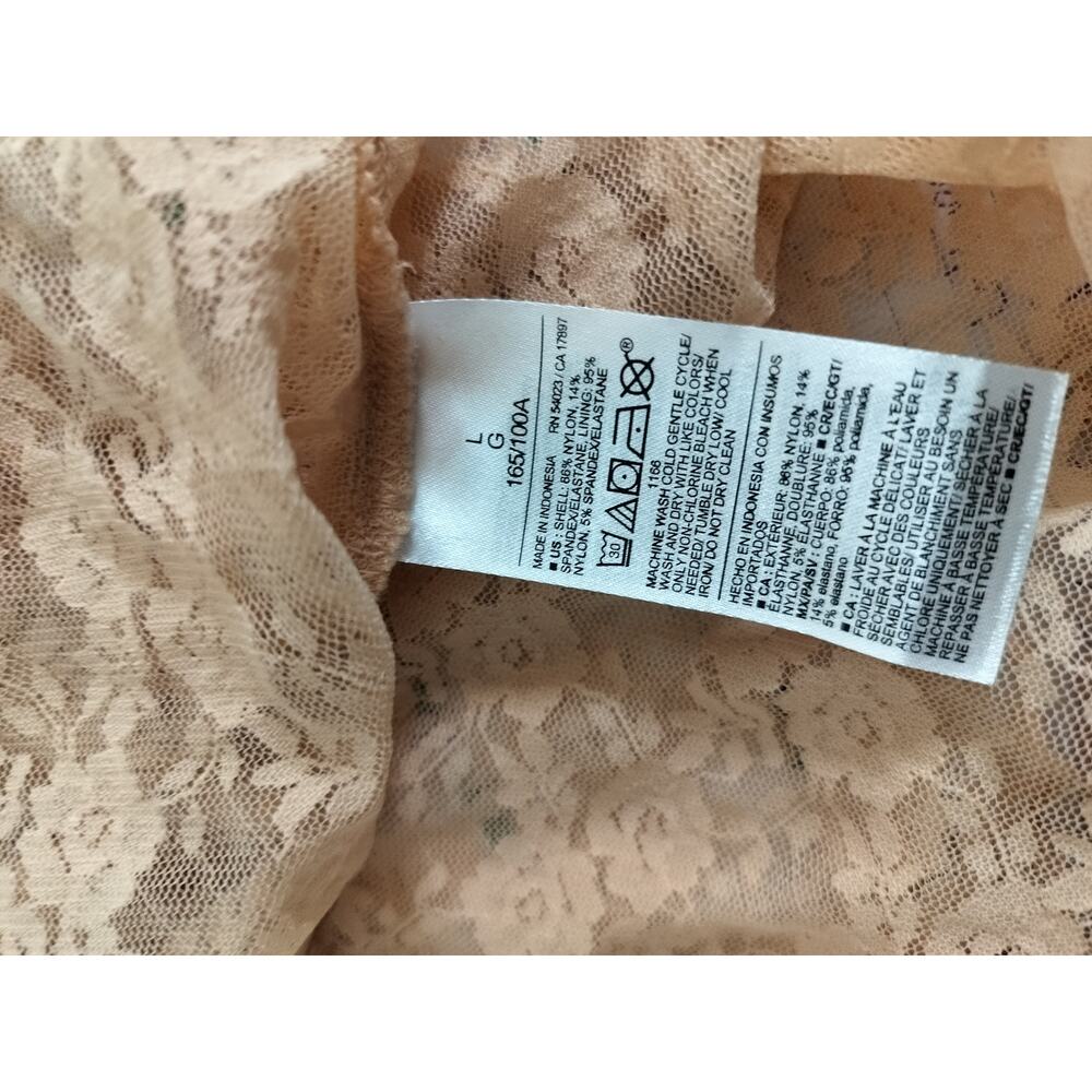 5310) Old Navy Thistle Y2K Coquette Lace Ruffle Tiered Babydoll Tank Top Large - Picture 5 of 8